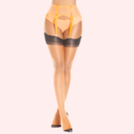 Sheer Thigh-High Stockings Pack of 2 – Ultra-Smooth, (Black & Nude Combo) - Image 3