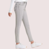 High Rise Skinny Jeans in Gray with Low Stretch - Image 3