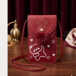 Ruby Star Pom-Pom Mobile Sling Bag - Image 3