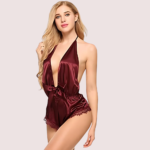 Seductive Red Satin Lingerie - Image 2