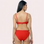 FD Organic Cotton Bra Set – Red | Soft, Skin-Friendly & All-Day Comfort - Image 3