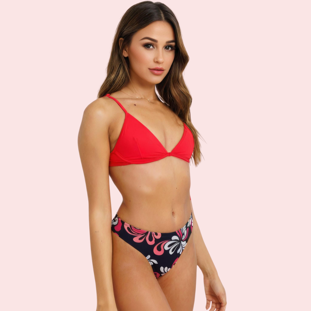 wDLfgNpgQ0EbQlgtVxyvfyyFxkdgaFDCLoNWBOqR.png Floral Print High-Cut Bikini Bottom (Bottom Only) - Image 1