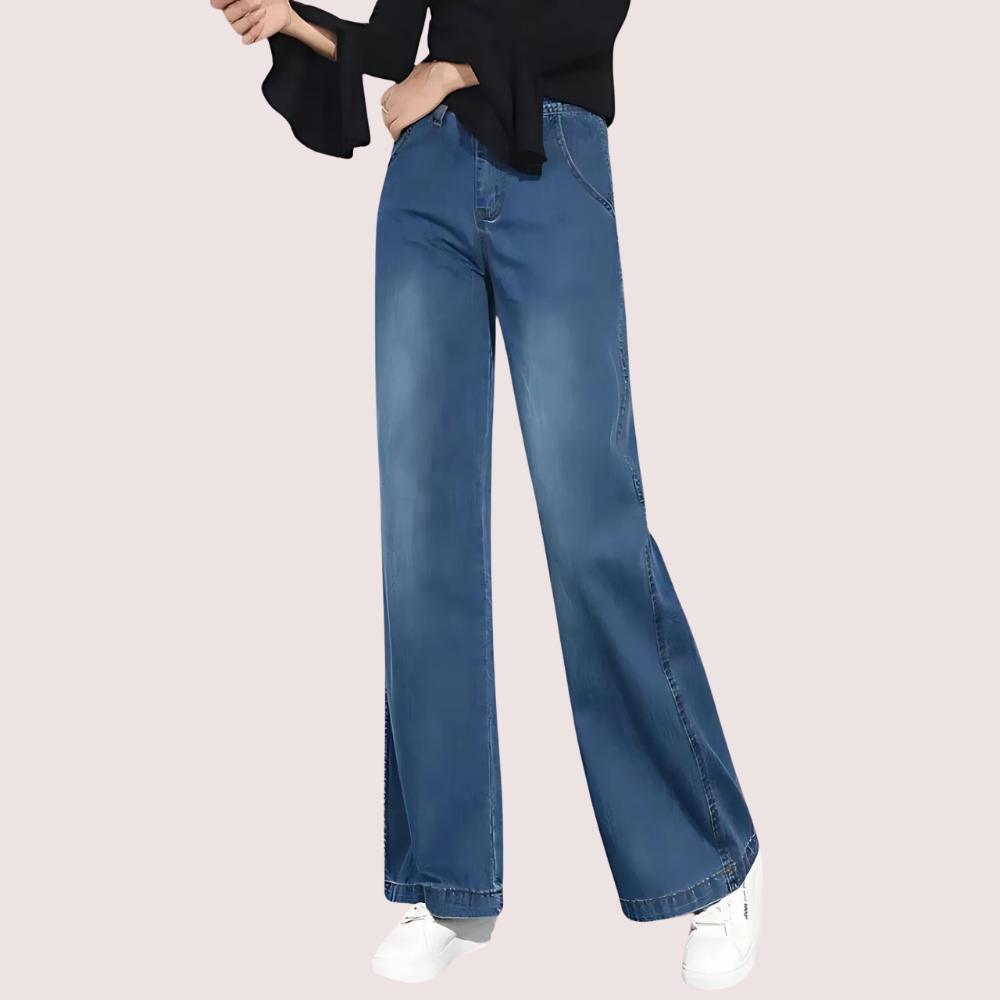 wKiwPjaFgACWrC6qlSIHFIfEkSaGdPIW74Ne3Xfs.png Women's Classic High Waist Wide Leg Jeans - Image 1