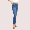 Women's High Rise Classic Slim Straight Denim Jeans - Image 2