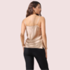Stylish Cowl Neck Silk Camisole Tank Top - Image 2