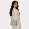 Elegant Pearl Chain Crossbody Handbag - Image 2
