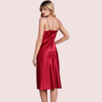 Elegant Cowl Neck Silk Nightgown for Comfort - Image 5