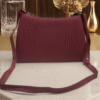 Velvet Wine Elegance Shoulder Bag - Image 3