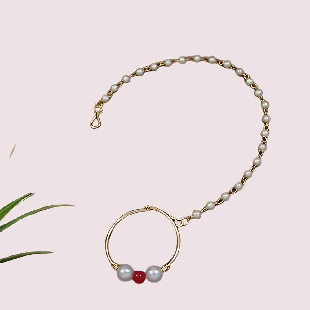 zJlAexkaFqLKC16D1D9y9myJlPBRgv4hhQ0JsSK5.png Bridal Nose Ring with Pearl Chain for Women - Image 1
