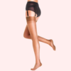 Classic Sheer Thigh High Stockings Pack of 2 – Nude Finish, Stay-Up Grip - Image 4