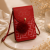 Midnight Charm Embellished Mobile Sling Bag - Image 3