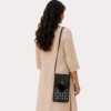Noir Sparkle Embellished Sling Bag - Image 2