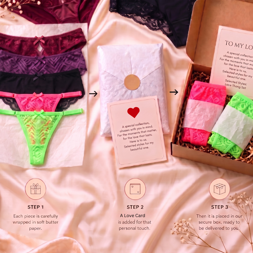 The Bridal Panty Collection — Luxury 5-Piece Panty Gift Box