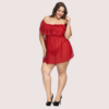Sexy Plus Size Lace Babydoll Dress