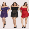 Sexy Plus Size Lace Babydoll Dress - Image 3